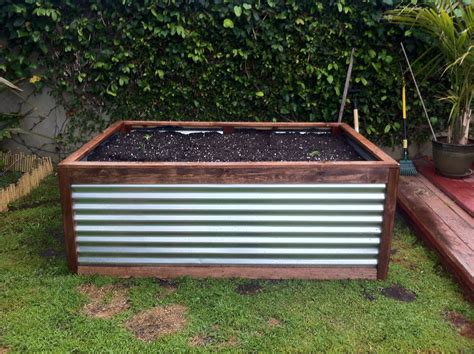 diy galvanized steel planter boxes|galvanized planter box with bottom.